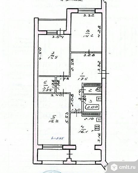 3-комнатная квартира 92 кв.м. Фото 8.