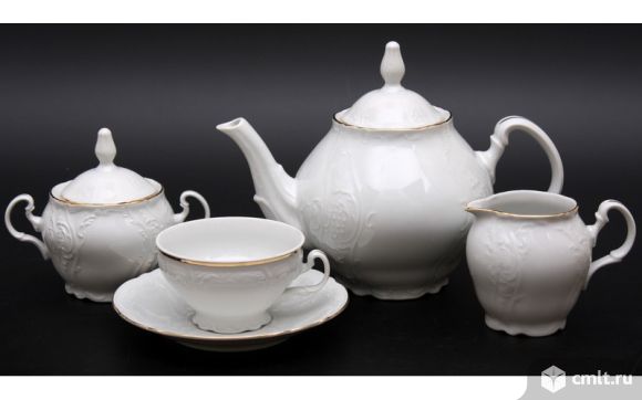 Сервиз Бернадотт чайный фарфоровый, 15 предметов. Фото 1.