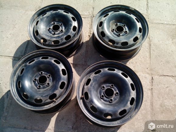 Диски штампованные Skoda Octavia Tour R15 оригинал. Фото 1.