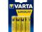 Батарейка Varta Superlife. Тип - щелочная; Типоразмер - АА/LR6; Напряжение - 1,5 в; Тип упаковки - блистер; Серия - superlife.