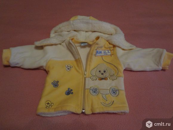 Новая теплая курточка на меху для малышки(осень-весна). Фото 1.
