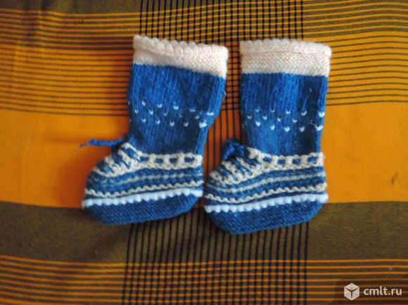 Вязанные носки. Фото 1.