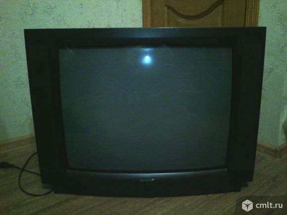 Телевизор кинескопный цв. Горизонт, 61см, пульт. Фото 2.
