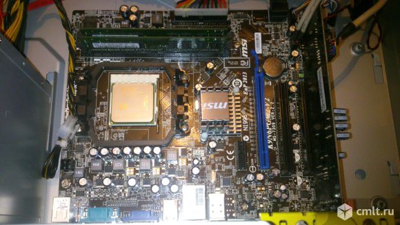 Мат. плата MSi K9N6PGM2-V2(ms-7390 ver.2.2). Фото 1.