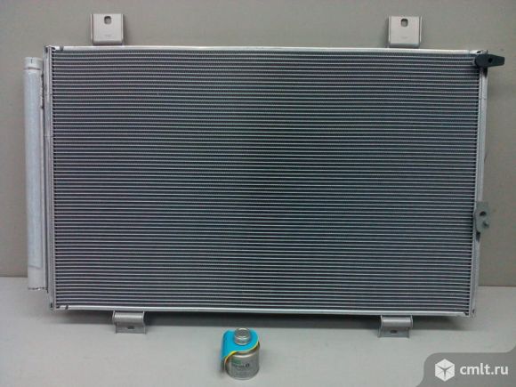 Радиатор кондиционера TOYOTA HIGHLANDER 07- новый оригинал. Фото 1.