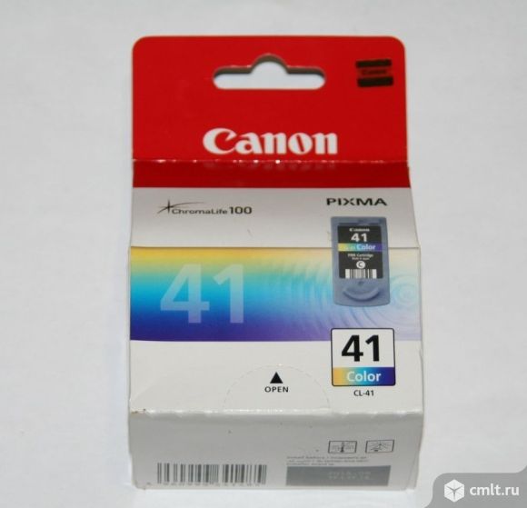 Картридж Canon CL-41 цветной, новый, оригинальный, Япония. Фото 1.