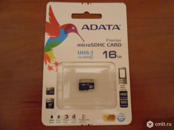 Микро SD 16 ГБ новая в упаковке