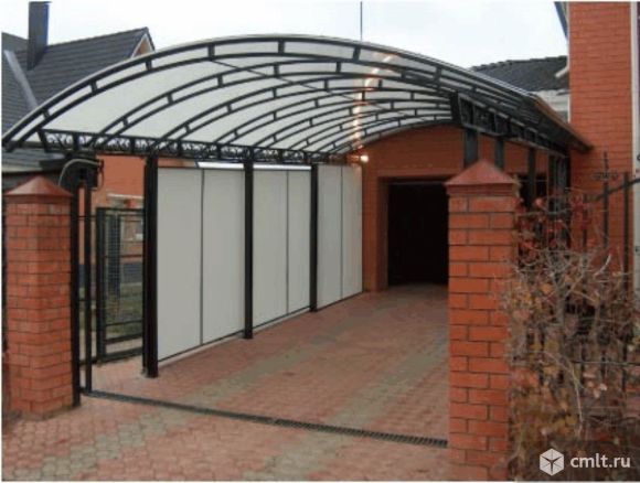 Арки для изготовления навесов. Фото 1.