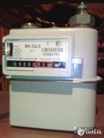 Газовый счетчик BK-G2.5 новый, производство Арзамас, 500 р. Фото 1.