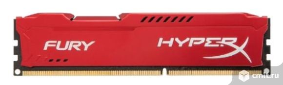 DDR3 8GB Kingston HyperX fury Red PC14900 1866мгц. Фото 1.