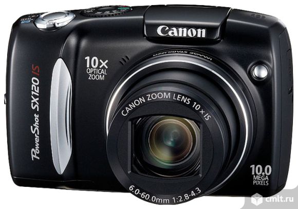 Фотоаппарат цифровой Canon PowerShot SX120 IS. Фото 1.