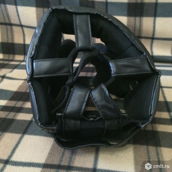 Шлем боксерский BAX, черный.. Фото 3.