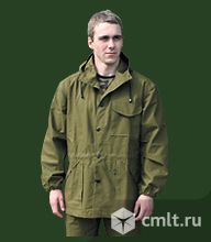 Штормовка брезентовая с капюшоном, р-р 58-60, рост 180. Фото 1.