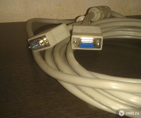 Кабель-удлинитель VGA-VGA мама-папа длиной 5 метров. Фото 3.