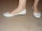 Туфли женские из натуральной кожи, белые.. Фото 1.