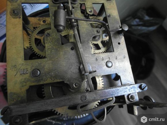 Антикварные немецкие настенные часы FMS. Фото 4.