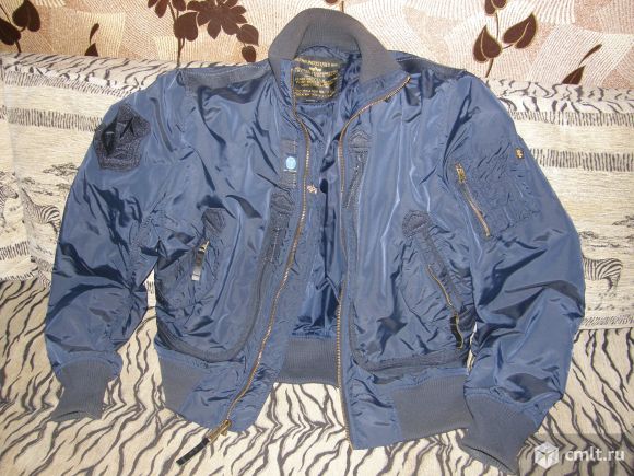 Куртка пилота Alpha Industries оригинал. Фото 3.