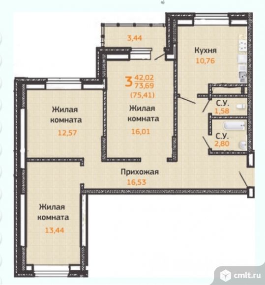 Планировка квартир воронеж 3-комнатная квартира 76 кв.м - Воронеж - Доска объявлений Камелот