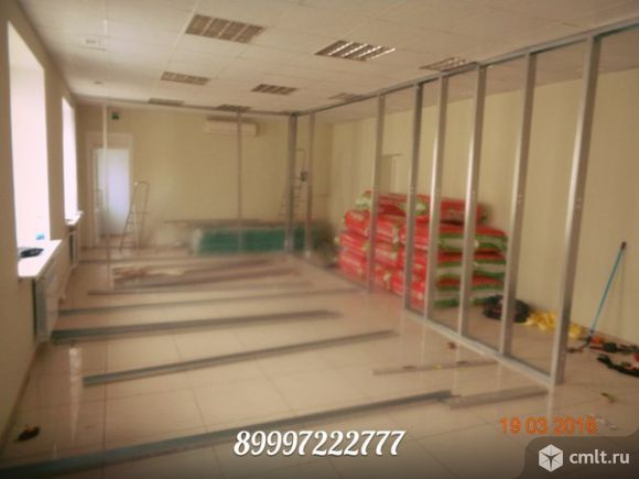 Офис - Перегородки Гипсокартоновые  под ключ, Армстронг потолки. Фото 1.