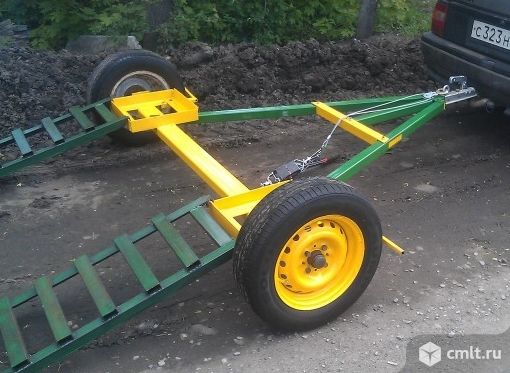 Прицеп частичной погрузки, Автовоз, Лафет. Фото 1.