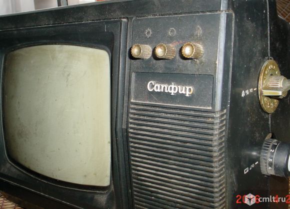 Телевизор кинескопный ч/б Сапфир 23 тб 307. Фото 3.
