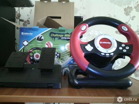 Игровой руль Defender Challenge Mini. Фото 1.