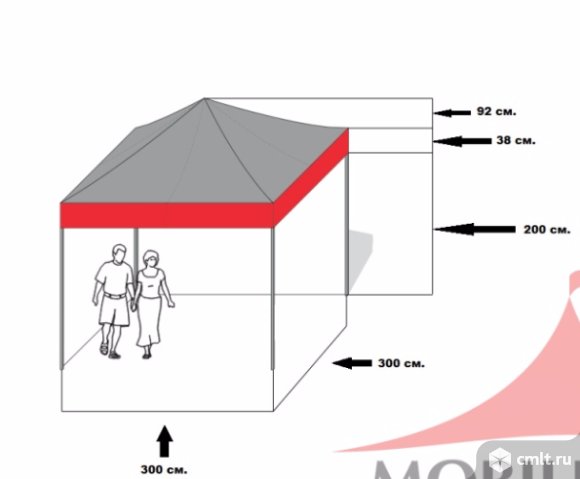 Торговая палатка 3*3 м бу. Фото 5.