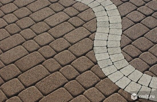 Плитка тротуарная сухопрессованная "Старый город", толщина 4 и 6 см. Фото 1.