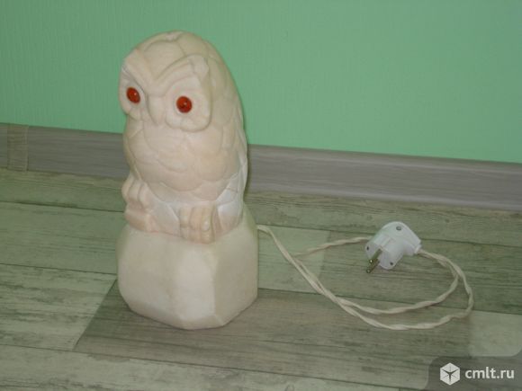 Светильник солевой Сова, СССР. Фото 1.