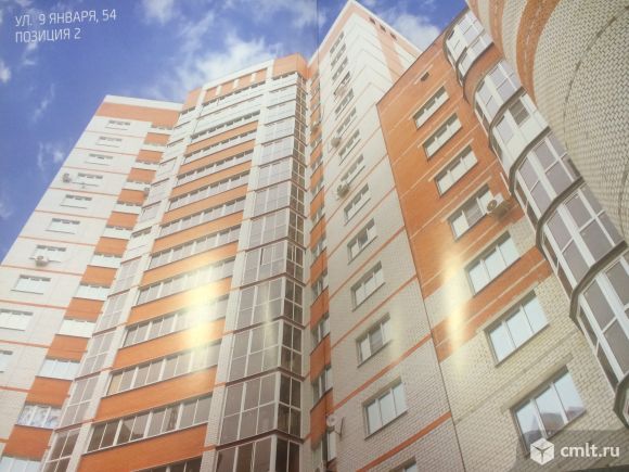 1-комнатная квартира 42,7 кв.м. Фото 1.