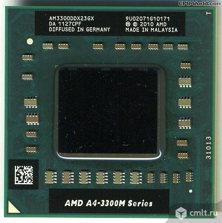 Процессор AMD A4-3300M. Фото 1.