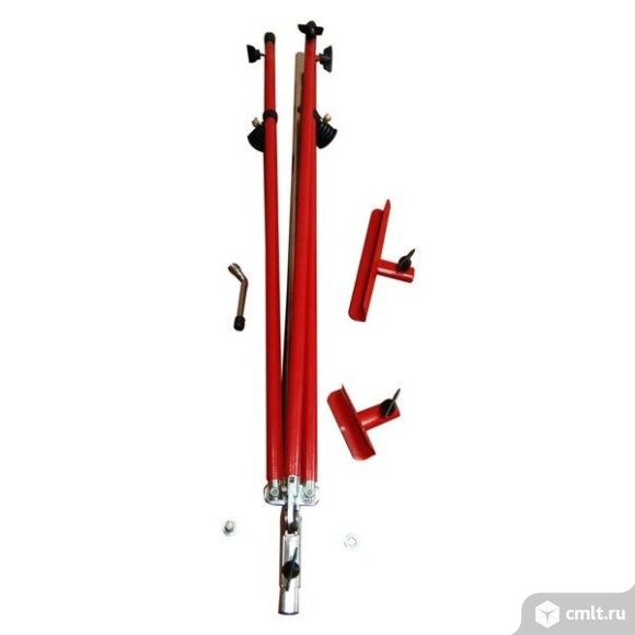 Мольберт-тренога высота 160см, красный. Фото 3.