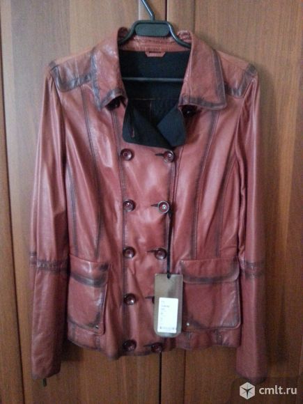 Куртка кожаная новая. Фото 1.