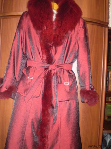 Пальто  зимнее пихора. Фото 1.