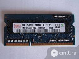 Модуль памяти для ноутбука Hynix 2GB DDR3 1333MHz в отличном состоянии. Фото 1.