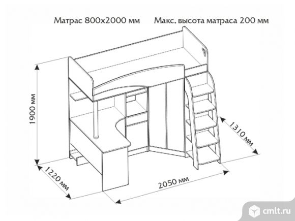 Кровать чердак бэмби 4 схема сборки