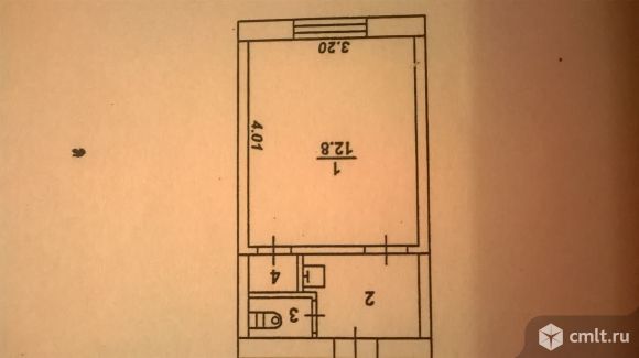 1-комнатная квартира 18 кв.м. Фото 1.