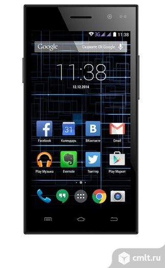 4,5 Смартфон Highscreen Zera S Power Black 4000 мАч. Фото 1.