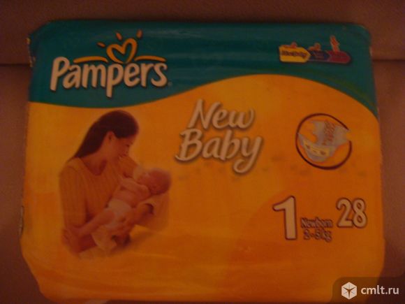 Подгузники Pampers Neu Baby 1 Newborn 2-5кг ( 28шт. ). Фото 1.