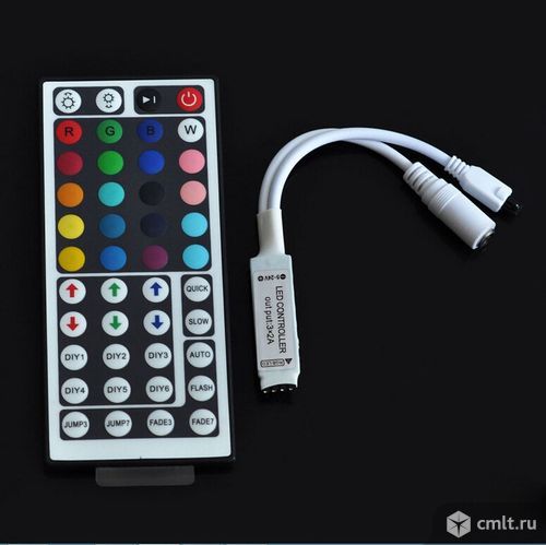 Контроллер RGB с инфракрасным пультом + лента RGB 5050. Фото 1.