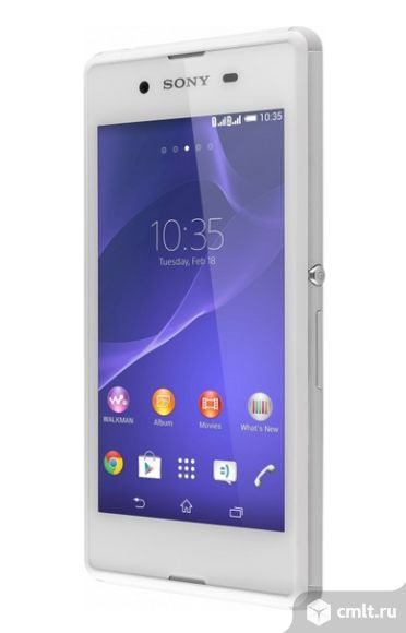 На гарантии смартфон Sony Xperia E3 Dual (белый). Фото 1.