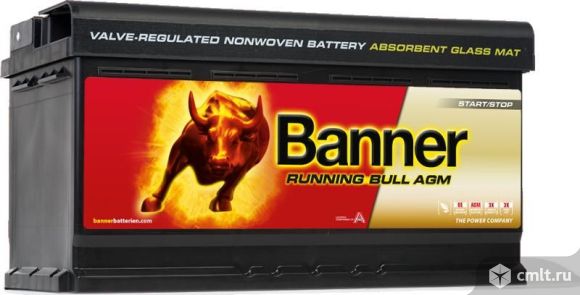 Аккумулятор AGM 92 Ач BANNER Running Bull 592 01
