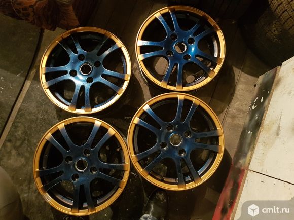 Диски R14 литые, для Mitsubishi-Lancer-9, б/у, 4 шт., 4 тыс. Фото 1.