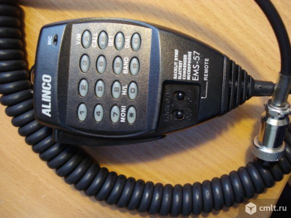 Тангента (микрофон) EMS-57 для радиостанций (раций) ALINCO. Фото 2.