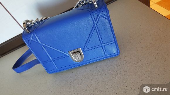 Синяя сумка  Dior Diorama. Фото 1.