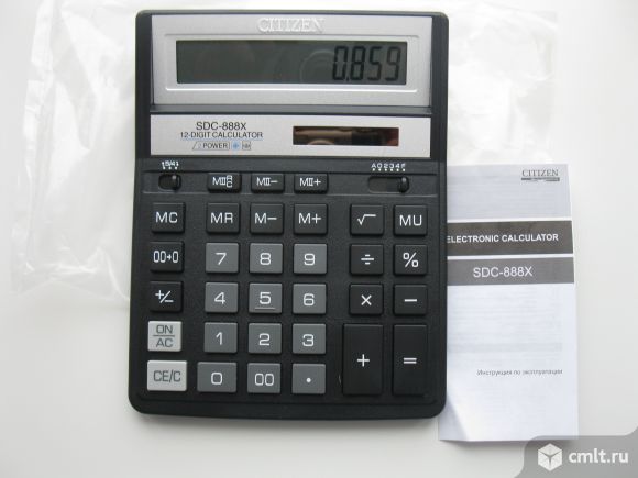 Калькулятор CITIZEN SDC-888X, новый. Фото 1.