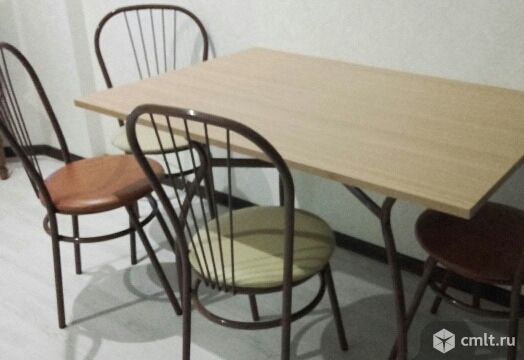 Стол и стулья новый комплект для кухни. Фото 1.
