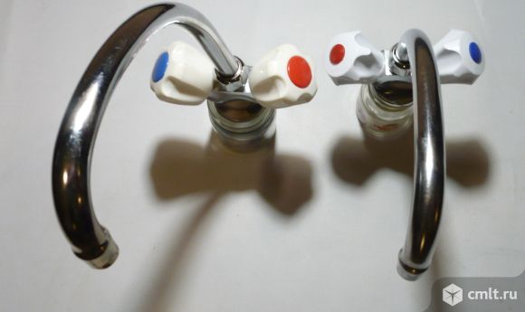 Смеситель на кухню латунный СССР. Фото 2.