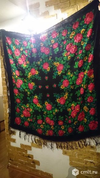 Платок сергиево-посадский старинный. Фото 1.