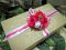 Коробка из крафта для упаковки свадебного подарка. Фото 1.